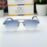Chopard - OW3171- Rimless Sunglass -Square Shape -  Tapper Glass - Image 4