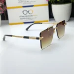 Chopard - OW3171- Rimless Sunglass -Square Shape -  Tapper Glass - Image 8