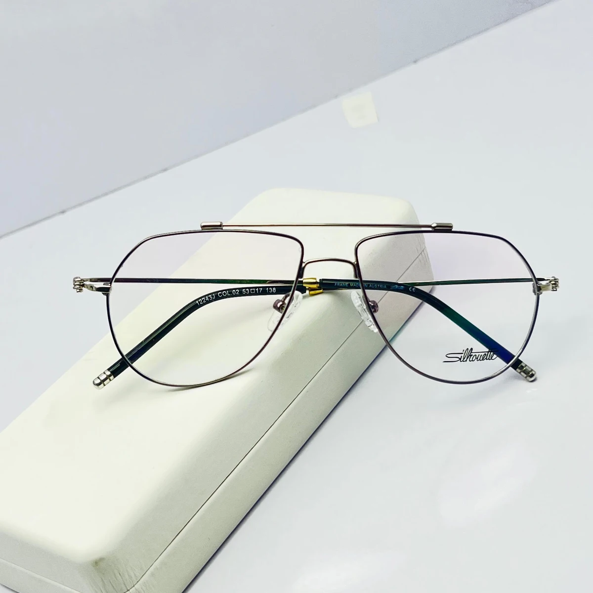 3_result Sillouette - Double Bridge - Metal Aviator - 12243J - Image 1