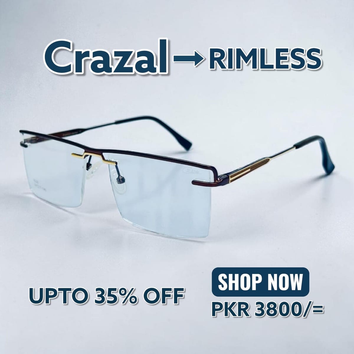 WhatsApp Image 2026-04-13 at 9.04.50 PM CRAZAL -6220 - FASHION RIMLESS - Image 1