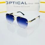 Louis Vitton - OW3151 - Rimless Sunglass Aviator Style Double Bridge - Image 5